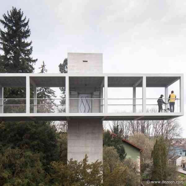 Ehl & Koumar Architekti unveils footbridge with cantilevered viewpoints in Litomyšl