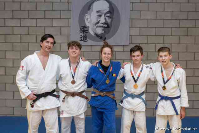 Judoclub behaalt zes medailles op Belgisch kampioenschap