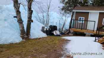 Ice break on Georgiana Island shows no respect for waterfront cottages