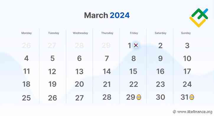 World stock market holidays: March 2024