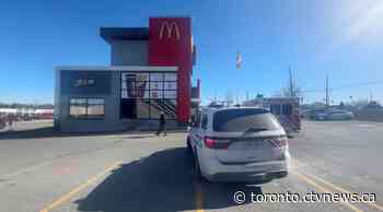 Truck drives into McDonalds play area window in Oshawa: police
