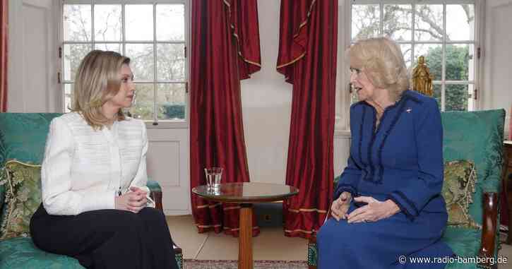 Königin Camilla empfängt Selenskyjs Frau in London