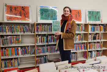 Jeugdboekenmaand Sport en Spel in bieb krijgt kunstzinnig decor dankzij 75 leerlingen Iko Brecht