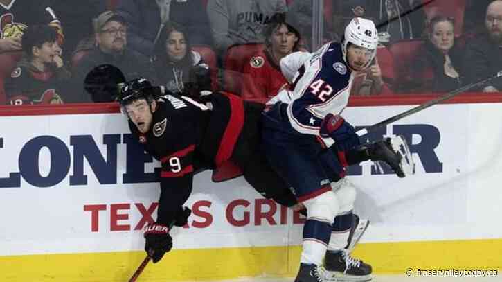 Senators centre Norris out ‘extended period of time’ with upper-body injury