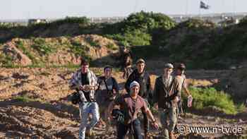 Wollten Brettersiedlungen bauen: Siedler-Aktivisten durchbrechen Kontrollpunkt zum Gazastreifen