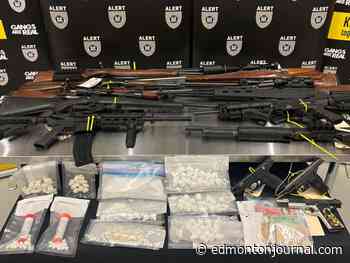 Cocaine, 15 firearms seized in drug probe from Edmonton, east to Lloydminster: ALERT