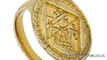 Rare 17th century ring found in a field by a metal detectorist could fetch up to £16,000 at auction