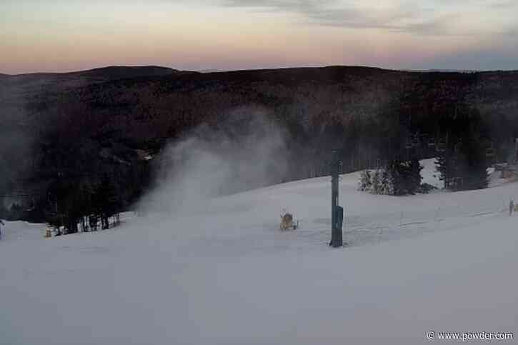 Snowmaking Resumes At West Viriginia's Largest Ski Resort