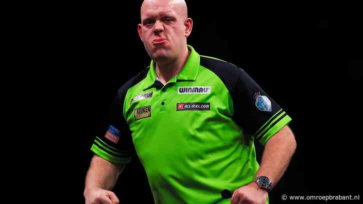 Einde aan zegereeks Michael van Gerwen, nog wel leider in klassement