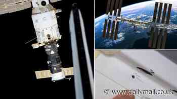 The ISS has sprung a leak! Russian segment on the space station is leaking air - but NASA says it poses no threat to the crew