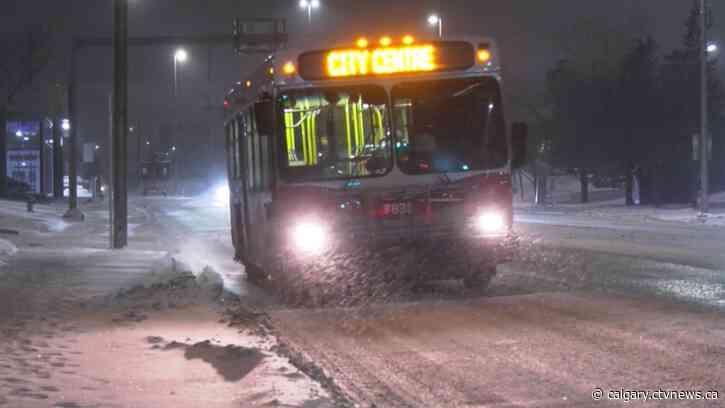 Snow detours in effect on Calgary Transit routes