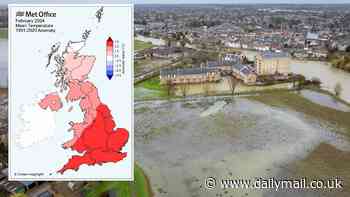 Met Office confirms last month was the hottest February on RECORD in England and Wales - and one of the wettest in history