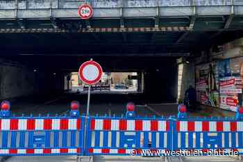 Unterführung wegen defekter Ampel voll gesperrt