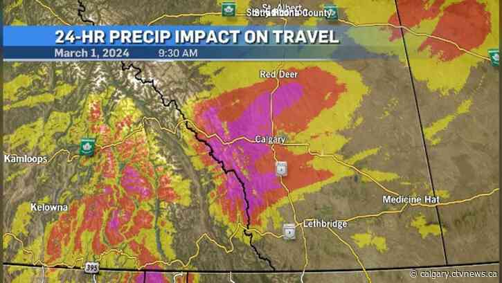 Calgary weather: A second round of winter weather moves into Alberta late Friday