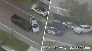 Watch: Chase through side streets ends with PIT maneuver in Pembroke Park