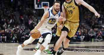 Curry powers Warriors past Raptors 120-105