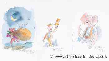 Quentin Blake Roald Dahl illustrations up for auction