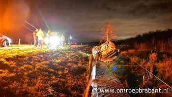 112-nieuws: auto ondersteboven in berm • inbrekers aangehouden