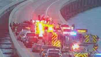 Northbound lanes of Sunshine Skyway closed due to crash