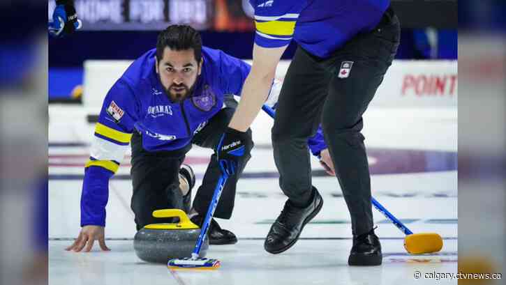 First round of Brier’s Battle of Alberta goes to Airdrie’s Aaron Sluchinski