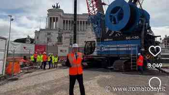 Metro C a piazza Venezia, Gualtieri sul cantiere: "Ecco come lavora l'idrofresa più grande d'Europa"