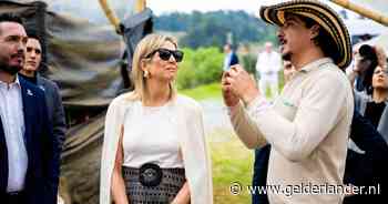 Met Máxima en tientallen Colombiaanse bodyguards op werkbezoek: ’Het Spaans hier valt me tegen’