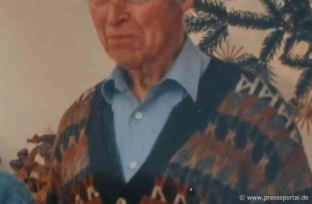 POL-NI: Nienburg - Öffentlichkeitsfahndung nach einem 86-jährigen Vermissten (Überarbeitete Pressemeldung mit Foto)