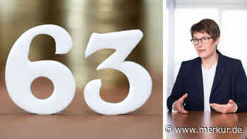 „Rentengeschenke“: Wirtschaftsweise Grimm sieht für Rente mit 63 nur einen Ausweg