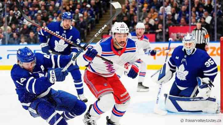 Max Domi scores shootout winner, Maple Leafs top Rangers 4-3