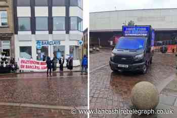 Blackburn’s ‘famous’ pro-Palestine van ticketed outside bank