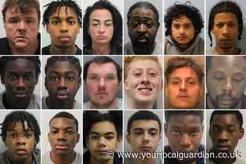 The faces of south Londoners jailed in February