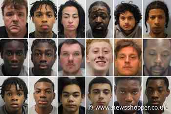 The faces of south Londoners jailed in February