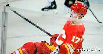 Sharangovich shines as Flames rally to burn Penguins 4-3