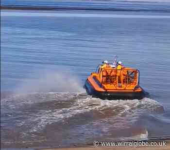RNLI rescue people cut off by tide in Leasowe