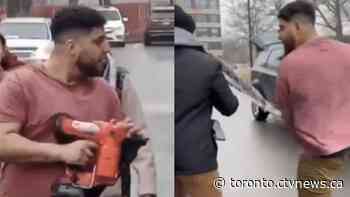 Man charged after bringing nail gun to demonstration in Thornhill, Ont.: police