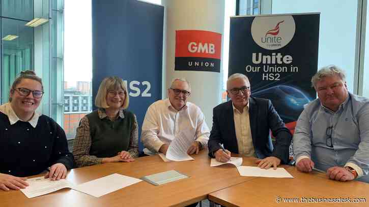 GMB has finalised a union agreement at HS2s Curzon Street station in Birmingham today.  This agreement, negotiated with MaceDragados, the joint venture responsible for constructing the station, grants GMB access to the workforce involved in the stations