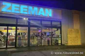 Jonge bestuurder zonder rijbewijs rijdt in gevel van Zeemanwinkel