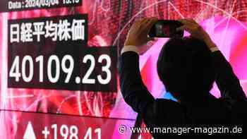 Kursrallye an der Börse: Dax nahe Rekordhoch, Nikkei mit neuem Höchststand, Bitcoin über 65.000 US-Dollar
