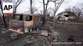 Texas FFs work to contain wildfires pushed by strong winds