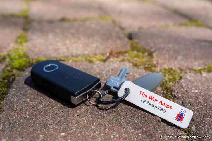 War Amps 2024 key tags en route to Bancroft