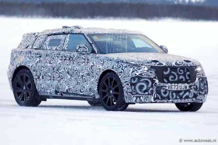 Range Rover test met elektrische Velar-achtige