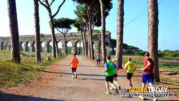 Un campo da calcio nel parco degli Acquedotti