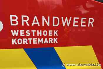 Brandweer ruimt olievlekken op plein op