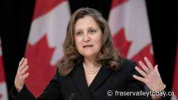 CP NewsAlert: Freeland to present federal budget on April 16