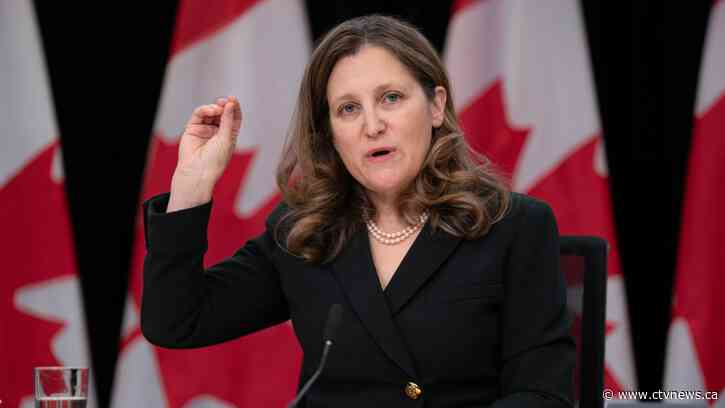 Freeland promises to 'unlock pathways' to middle-class life in April 16 federal budget