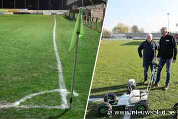 Eureka! Geen scheve lijnen meer bij KFC Sint-Lenaarts dankzij spitstechnologie: “Nu tot op de millimeter correct”