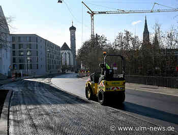 Fahrbahn übers Wochenende neu asphaltiert