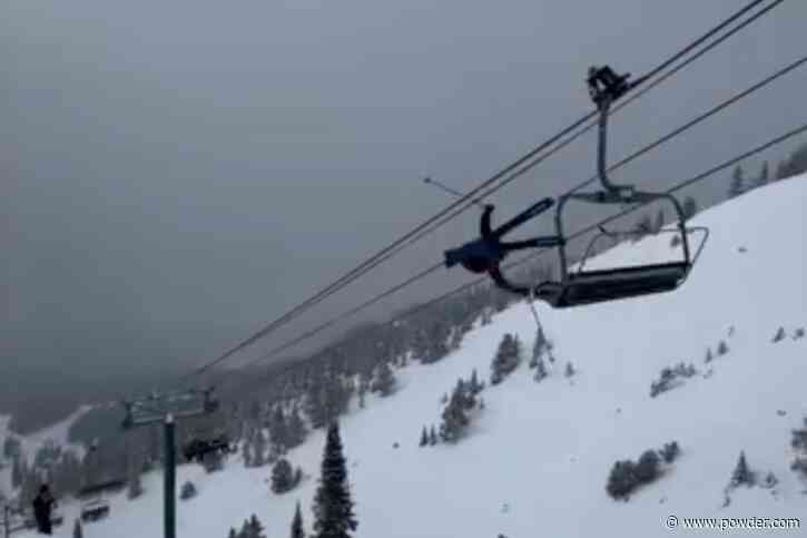 Skier Collides With Chairlift Mid-Air At Canadian Resort