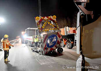 Lkw rammt Sicherungsanhänger