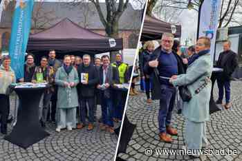Aftrap van Halt2Diabetes-actie op markt van Bornem: burgemeesters geven het goede voorbeeld